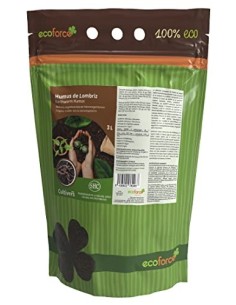 CULTIVERS Humus de Lombriz Ecológico 3 L Universal. Abono para Plantas. Fertilizante Orgánico 100% Natural. Reconstituyente d