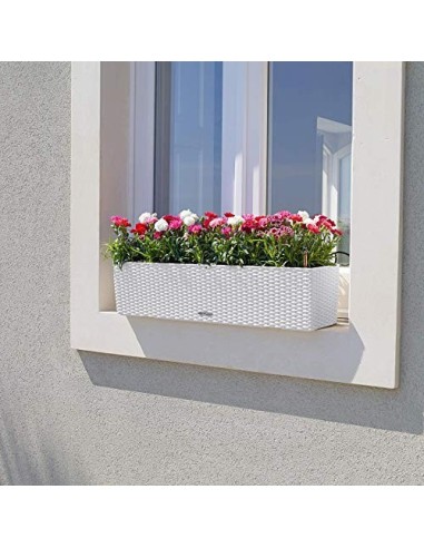 Lechuza Cottage 80 - Balconera, 19 x 79 x 19 cm, Color Blanco
