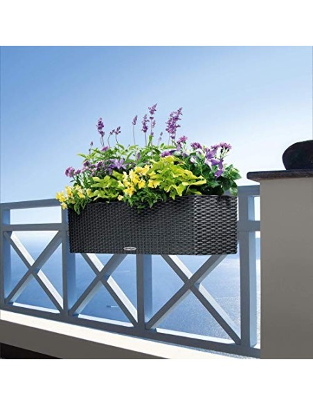 Lechuza Cottage 80 - Balconera, 19 x 79 x 19 cm, Color Blanco