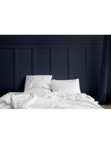 Funda Almohada Impermeable y Transpirable, Antiácaro 50% Algodón 50 Poliéster con Cremallera