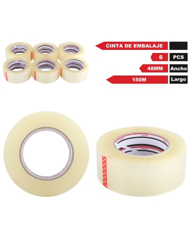 Cinta Embalar Transparente 48mm...
