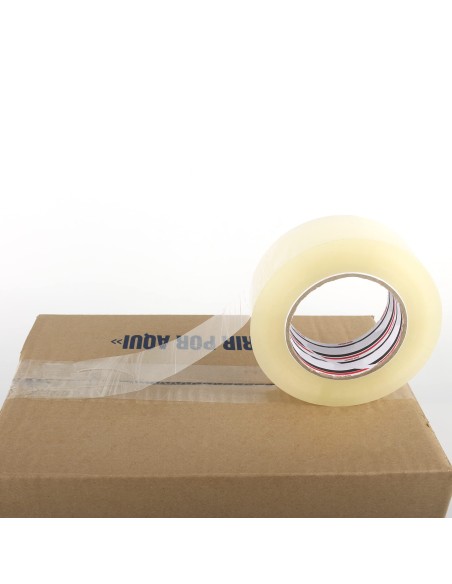 Cinta Embalar Transparente 48mm Precinto Cinta adhesiva para Cajas y Paquetes