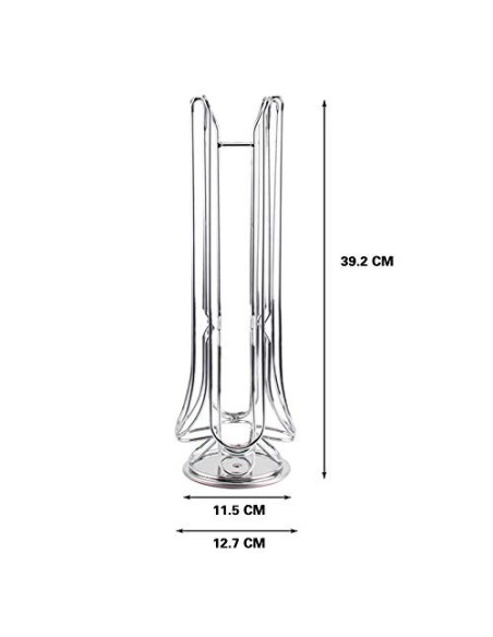EXZACT Soporte para cápsulas de café, compatible con cápsulas Nespresso Vertuoline  24 piezas  - estante giratorio de torre d