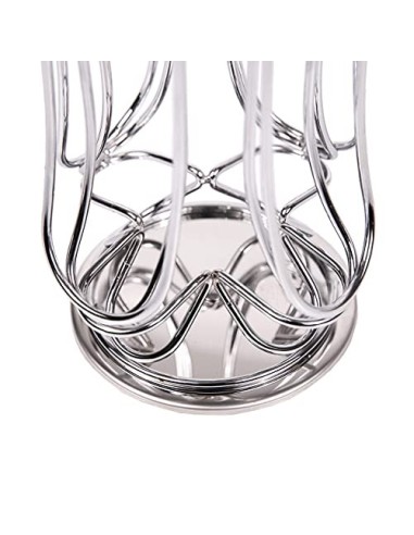 EXZACT Soporte para cápsulas de café, compatible con cápsulas Nespresso Vertuoline  24 piezas  - estante giratorio de torre d