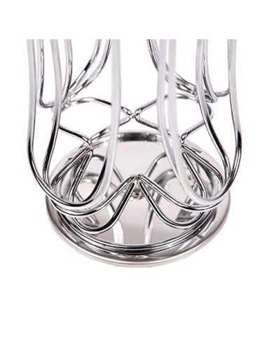 EXZACT Soporte para cápsulas de café, compatible con cápsulas Vertuo Nespresso  24 piezas  – Estante giratorio para torre de 