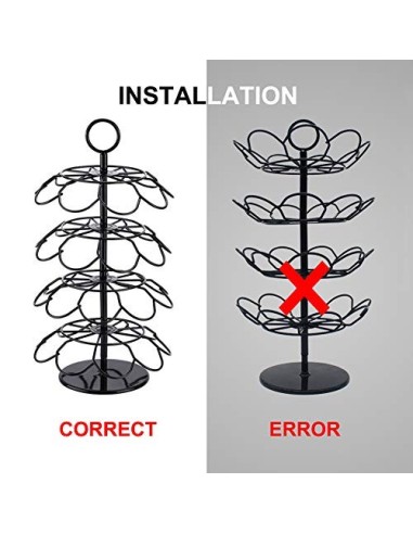 Wdmiya Soporte Giratorio para Cápsulas, Soporte para Cápsulas de Café Dolce Gusto para 36 piezas, Almacenamiento y Organizaci