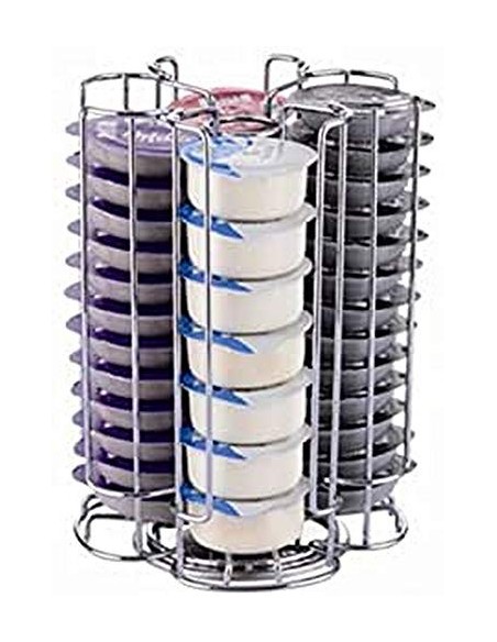 Exzact Soportes para Cápsulas Compatible para Tassimo  52 Piezas  - Expositores para cápsulas de café Tassimo - Soporte Girat