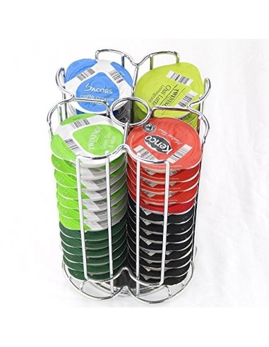Exzact Soportes para Cápsulas Compatible para Tassimo  52 Piezas  - Expositores para cápsulas de café Tassimo - Soporte Girat