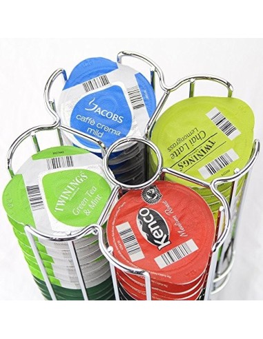 Exzact Soportes para Cápsulas Compatible para Tassimo  52 Piezas  - Expositores para cápsulas de café Tassimo - Soporte Girat