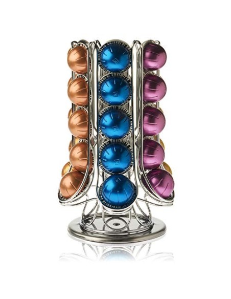 PEAK COFFEE Porta Capsulas para Nespresso Vertuo 30+ Piezas | Soporte Capsulas Compatible con Capsulas Vertuoline | Dispensad