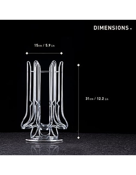 PEAK COFFEE Porta Capsulas para Nespresso Vertuo 30+ Piezas | Soporte Capsulas Compatible con Capsulas Vertuoline | Dispensad