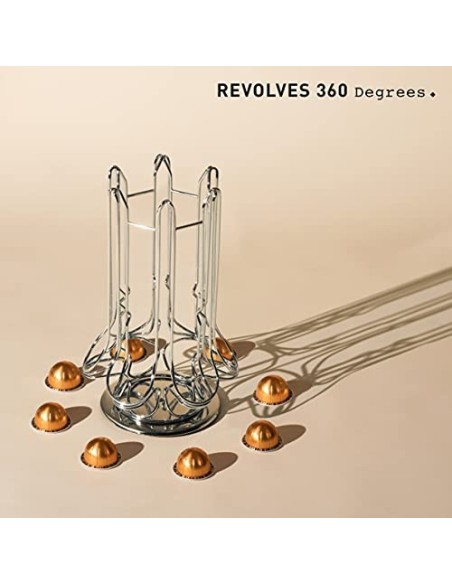 PEAK COFFEE Porta Capsulas para Nespresso Vertuo 30+ Piezas | Soporte Capsulas Compatible con Capsulas Vertuoline | Dispensad