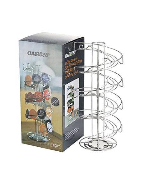 Soporte para cápsulas de café, SUNASQ Soporte para cápsulas de café con capacidad para 50 cápsulas, Organizador de almacenami