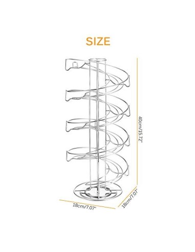 Soporte para cápsulas de café, SUNASQ Soporte para cápsulas de café con capacidad para 50 cápsulas, Organizador de almacenami