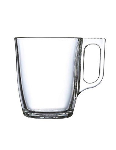 Luminarc Nuevo Set 6 tazas desayuno mugs café de vidrio para microondas 25cl 