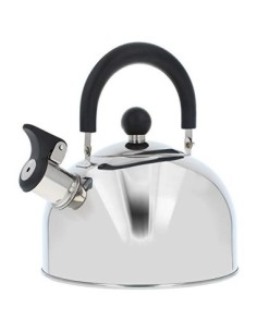 COM-FOUR® Tetera metálica 2.0 L - tetera retro de acero inoxidable - tetera para hervir agua - tetera retro para estufa.  01 