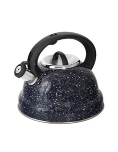 Rossetto-Tetera clásica para inducción,hervidor de agua gas,INOX premier, 3L, azul ,con silbato y mango antiquemaduras,apta p
