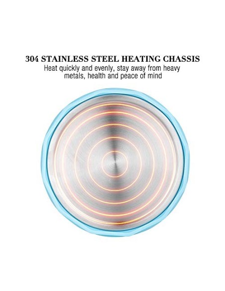 Jooheli Hervidor Eléctrico Plegable,600ml Hervidor Eléctrico Plegable con Fondo de Acero Inoxidable para Viajes para Senderis