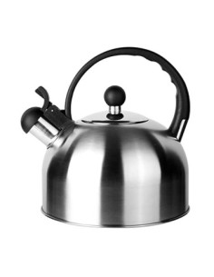 Rossetto-Tetera para induccion,hervidor de agua gas,INOX premier, 2.5 L, con silbato y mango antiquemaduras,aptas para todo t
