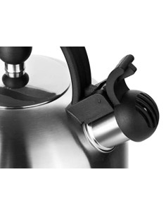 Rossetto-Tetera para induccion,hervidor de agua gas,INOX premier, 2.5 L, con silbato y mango antiquemaduras,aptas para todo t 2