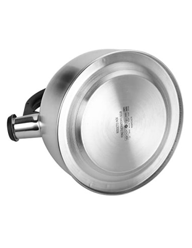 Rossetto-Tetera para induccion,hervidor de agua gas,INOX premier, 2.5 L, con silbato y mango antiquemaduras,aptas para todo t