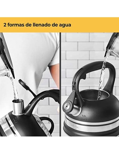 SILBERTHAL Tetera inducción 1,6 litros | Tetera silbante todo tipo de cocinas | Hervidor silbato para estufa | Acero inoxidab