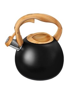 Smile MCN15/C Tetera con Silbato, Hervidor de Agua Retro, Inducción, Vitrocerámica, Todo Tipo de Cocinas, 3 L, Acero Inoxidab