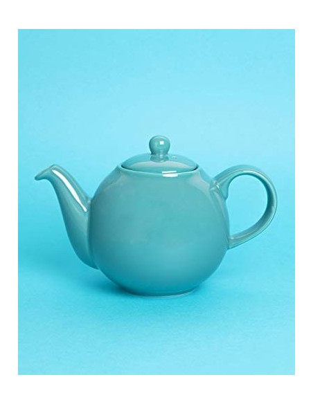London Pottery Globe Tetera con colador, cerámica, Agua, 4 Cup  900 ml 
