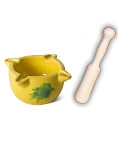 Mortero amarillo mini 7cm +...