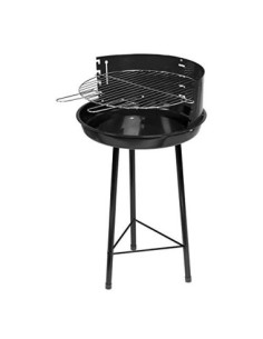 Ldk Garden Barbacoa de carbón y Estructura de Acero Negra, 45x45x74 cm