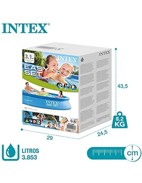 Intex 28120NP - Piscina hinchable intex easy set 3853 l sin depuradora