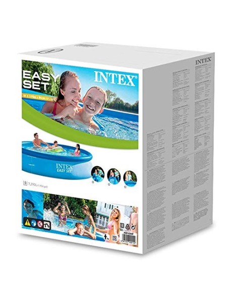 Intex 28143NP - Piscina hinchable Easy Set 396 x 84 cm, 7.290 litros