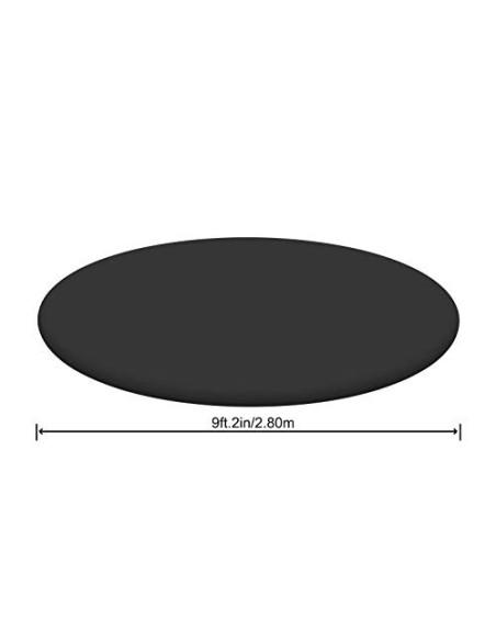 Bestway Flowclear - Lona Protectora de PVC, diámetro de 220 cm, para Piscinas Fast Set con diámetro de 244 cm, Color Negro