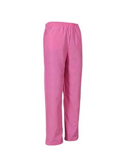 H HANSEL HOME Uniforme Sanitario Rosa Pantalón Laboral con Elástico Pantalón Rosa Sanitarios Unisex Uniformes Sanitarios Médi