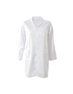 Kiz Kiz Bata de Laboratorio Manga Larga Blanca Abrigo Médico Doctoras Científico Uniforme Sanitario Unisex Hombre Y Mujer Uni