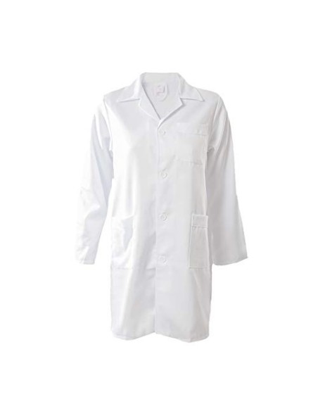 Kiz Kiz Bata de Laboratorio Manga Larga Blanca Abrigo Médico Doctoras Científico Uniforme Sanitario Unisex Hombre Y Mujer Uni