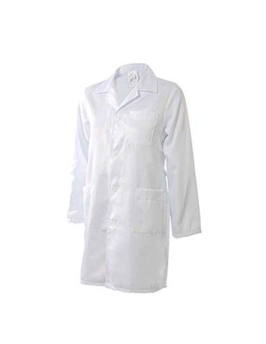 Kiz Kiz Bata de Laboratorio Manga Larga Blanca Abrigo Médico Doctoras Científico Uniforme Sanitario Unisex Hombre Y Mujer Uni
