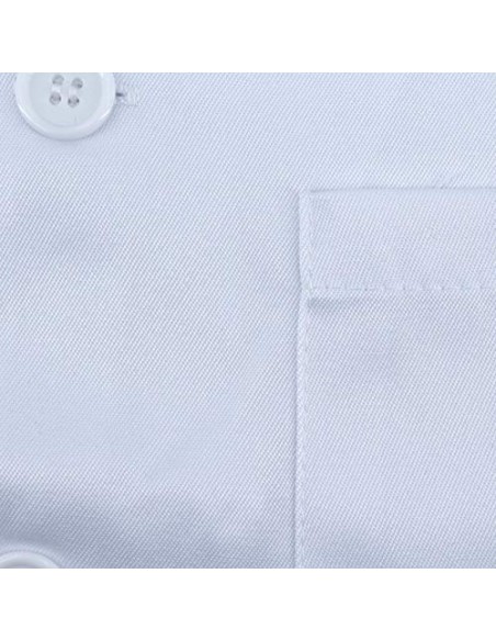 Chaqueta Cocinero Uniforme Cocinero de Manga Corta con Tres Bolsillos Blanco/Negro  Blanco, L 