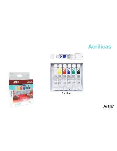 PINTURAS ACRILICAS X 12 (TUBOS 12ML) | BESTER