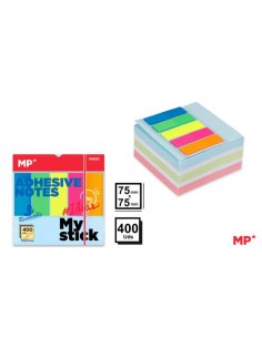 Notas adhesivas 75x75mm 400h