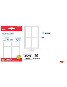 ETIQUETAS BLANCAS D 40x75mm...