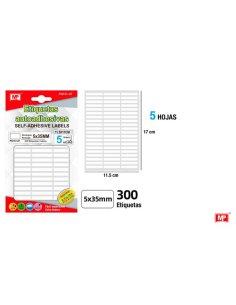 ETIQUETAS BLANCAS D 5x35mm...