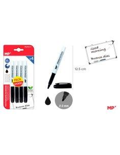 Marcador de pizarra 4u negro