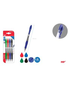 Boligrafos punta 1.0mm 4uds