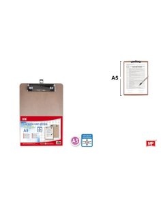 Carpeta de madera con pinza a5