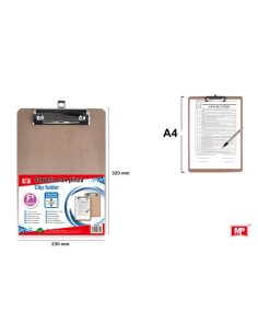 Carpeta de madera con pinza a4