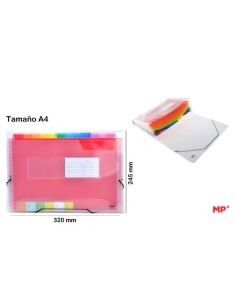 Carpeta fuelle a4 con goma...