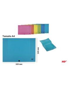 Carpeta solapa cierre boton...