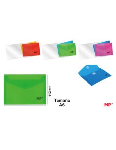 Carpeta sobre con boton a6...