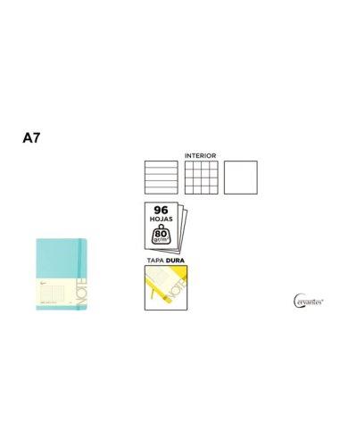Cuaderno de notas tf azul pastel